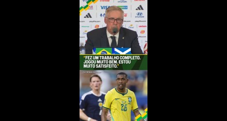 Ancelotti elogia Rayan em vídeo após vitória do Brasil sobre a Escócia na Copa do Mundo
