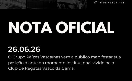 Grupo Raízes Vascaínas reitera apoio à administração de Pedrinho