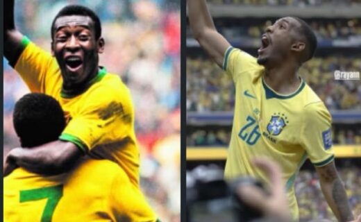 Rayan e Japão: imagem evoca recorde histórico de Pelé na Copa de 1970