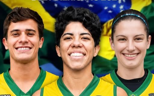 Vasco celebra conquistas de Thamires, Larinha e Yan Mundim, campeões sul-americanos de Flag pelo Brasil