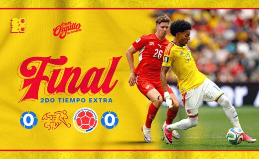 Colômbia e Suíça ficam no 0 a 0 e vão para a disputa de pênaltis por vaga nas quartas de final