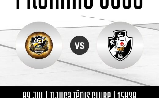 Vasco duela com Atlético Tijuca pelo Estadual Infanto de Vôlei Feminino nesta 5ª às 15h30 no Tijuca Tênis Clube com entrada gratuita