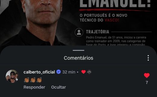 Carlos Alberto, ex-companheiro de Pedro Emanuel no Porto, destaca a contratação do técnico pelo Vasco