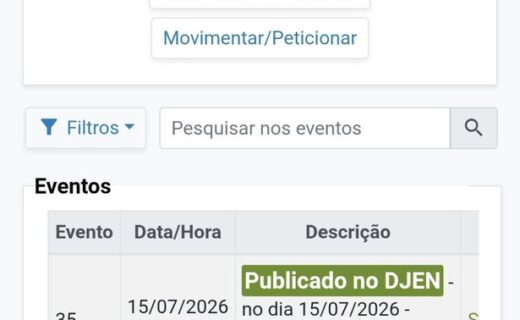 Prazo para 777 se contrapor é aberto com publicação da decisão sobre efeito suspensivo