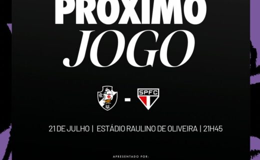 Feminino: Vasco e São Paulo duelam na Copa do Brasil na próxima 3ª-feira às 21h45 no Raulino de Oliveira