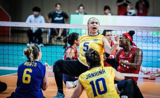 Brasil termina Mundial de Vôlei Sentado na China em 4º lugar com Diogo e Wescley, do Vasco