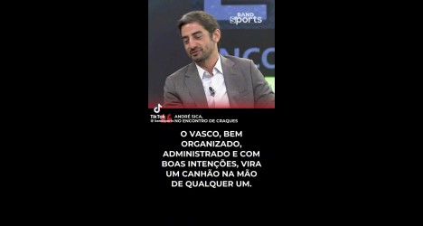 Lamacchia destaca potencial do Vasco: ‘Com boa administração, clube se torna um canhão nas mãos de qualquer um’