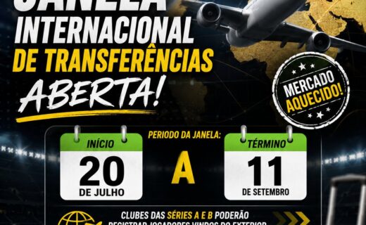 Janela de transferências se estende até 11 de setembro