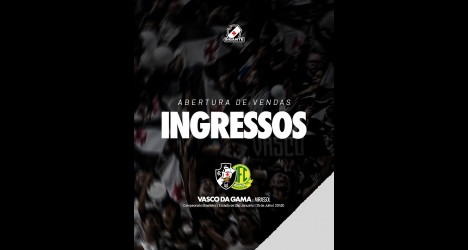 Ingressos disponíveis para Vasco x Mirassol em confronto decisivo