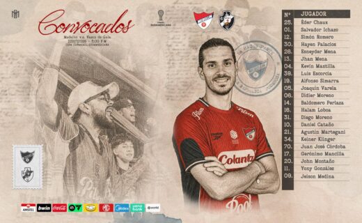 Independiente Medellín divulga lista de convocados para duelo contra o Vasco