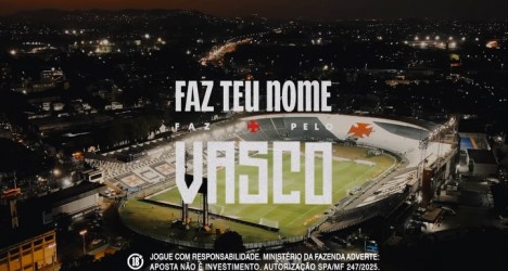 Vasco revela patrocínio master com a Sportingbet em suas redes sociais