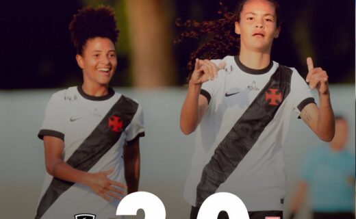 Feminino: Vasco mantém a liderança do Brasileiro A2 ao derrotar o Vila Nova por 3 a 0