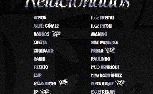 Vasco divulga lista de relacionados para duelo contra o Mirassol sem Thiago Mendes e Brener, ambos com gastroenterite