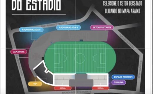Arquibancada para Vasco x Independiente Medellín pode estar esgotada