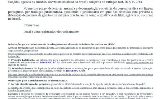 Justiça de SP determina regularização processual da 777 em decisão recente