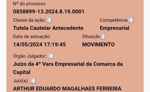 Petição do Administrador Judicial busca afastar a 777 do comando da SAF