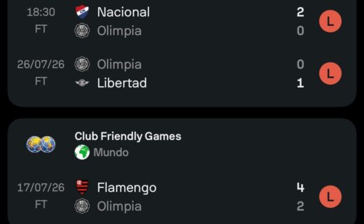 Olimpia, próximo rival do Vasco na Sul-Americana, amarga sequência de 3 derrotas