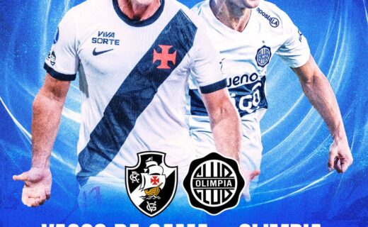 Conmebol ressalta duelo entre Vasco e Olimpia nas oitavas de final da Sul-Americana