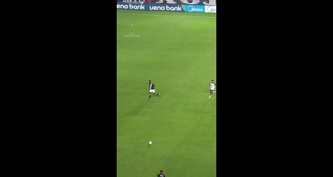 Arrancada impressionante de Paulo Henrique no duelo contra o Independiente Medellín