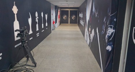 Vasco exibe cores do clube em vestiário preparado no Maracanã