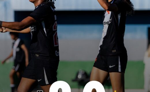 Feminino: Vasco lidera o Minas Brasília por 2 a 0 no intervalo no Nivaldo Pereira