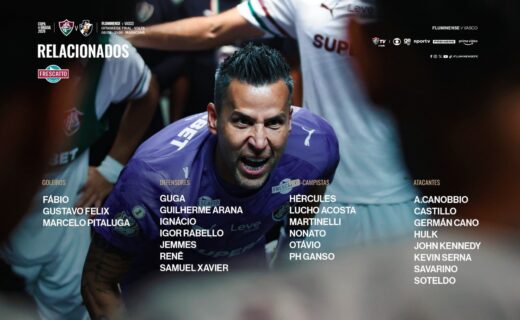 Fluminense divulga lista de relacionados para duelo contra o Vasco