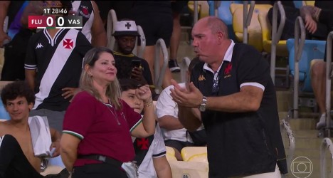 Discussão de casal no Maracanã durante clássico gera repercussão; assista ao vídeo