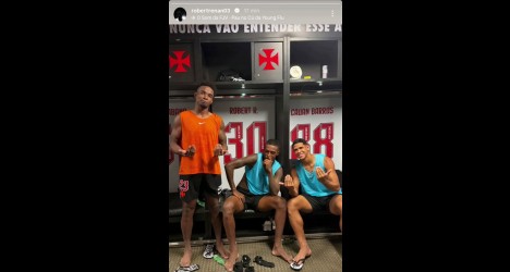 Vasco avança e Robert Renan compartilha a alegria nas redes sociais