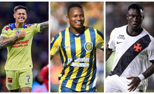 Trocas entre Vasco, América-MEX e Rosario Central podem envolver Brian Rodríguez, Campaz e Marino