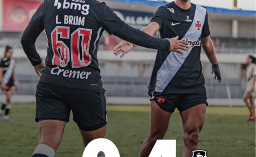 Feminino: Vasco encerra 1ª fase do Brasileiro A2 sem derrotas ao vencer UDA por 4 a 0