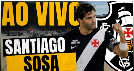 Santiago Sosa desembarca no Rio de Janeiro