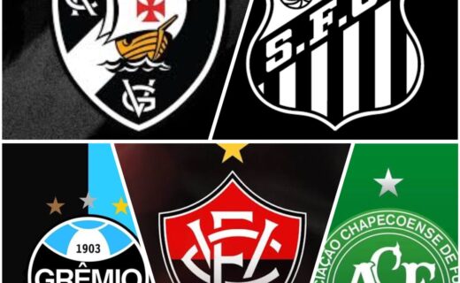 Brasileirão: Vasco, Santos, Grêmio, Vitória e Chapecoense seguem sem vitórias como visitantes