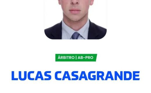 Lucas Casagrande, árbitro de 26 anos, apita Vasco x Santos