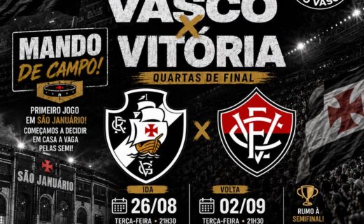 Vasco decide vaga na semifinal em Salvador após 1ª partida das quartas em casa