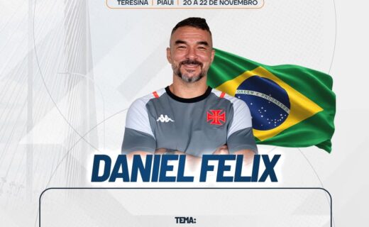 Daniel Felix, coordenador de performance do Vasco, será palestrante em evento em Teresina em novembro