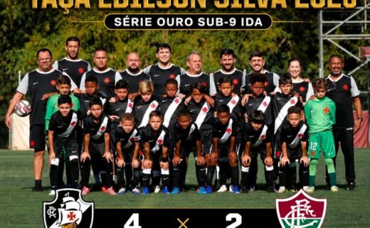 Sub-09: Vasco vence Fluminense por 4 a 2 na semifinal da Taça Edilson Silva