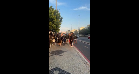 Torcedores do Olimpia se reúnem na Barra da Tijuca antes do duelo com o Vasco; assista ao vídeo