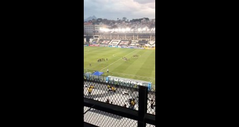 Olimpia realiza reconhecimento do gramado de São Januário