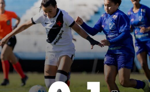 Feminino: Vasco lidera o Taubaté por 1 a 0 no intervalo; confira o gol de Nayara