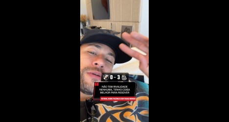 Neymar afirma que não existe rivalidade com Thiago Mendes após polêmica