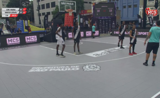 Vasco é eliminado nas quartas de final da Seletiva do Challenger São Paulo ao perder para o Coração de Maria por 18 a 13 no basquete 3×3