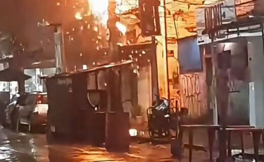 Incêndio em poste causa preocupação entre moradores nas proximidades de São Januário