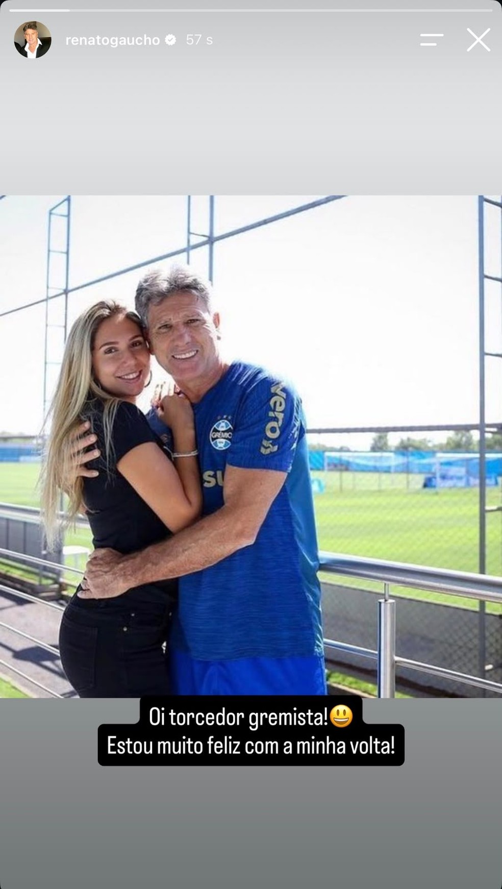 Renato confirma acerto com o Grêmio — Foto: Arquivo pessoal