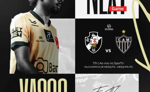 Futevôlei: Vasco enfrenta o Atlético-MG na Liga Nacional nesta sexta-feira em Mesquita