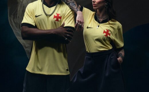 Terceiro uniforme do Vasco é eleito o mais bonito do futebol brasileiro em 2026 com 29,41% dos votos
