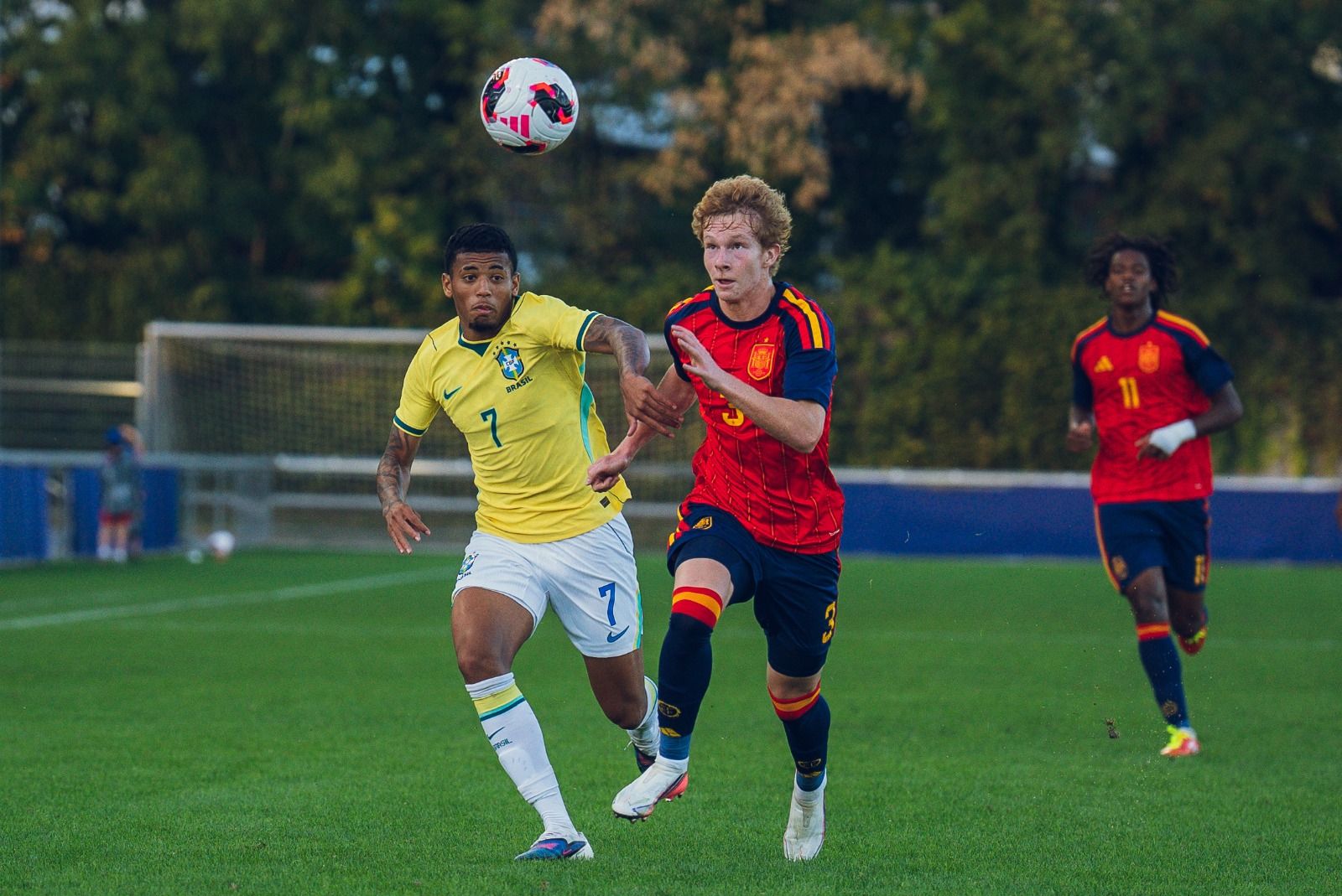 Kauê Furquim foi o autor do gol brasileiro na partida - Créditos: Fabio Souza / CBF
