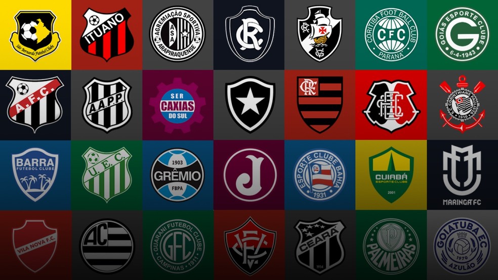 Carrossel ranking escudos mais bonitos do Brasil — Foto: Infoesporte/ge