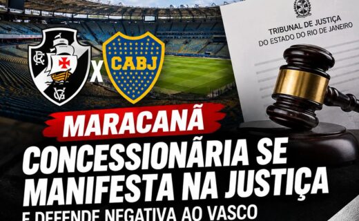 Concessionária do Maracanã argumenta desgaste do gramado e se opõe à realização de Vasco x Boca Juniors no estádio