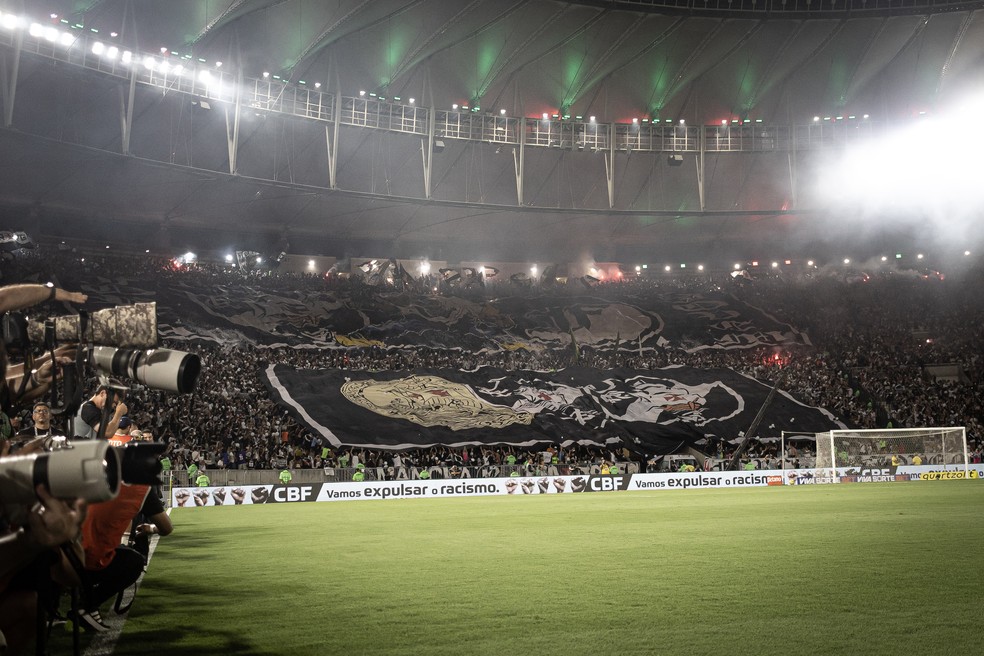 Torcida do Vasco no Maracanã na semifinal contra o Fluminense — Foto: Matheus Lima/Vasco