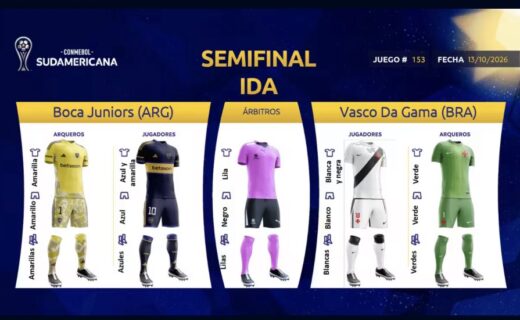 Conmebol confirma que Vasco usará uniforme branco na semifinal da Sul-Americana contra o Boca Juniors